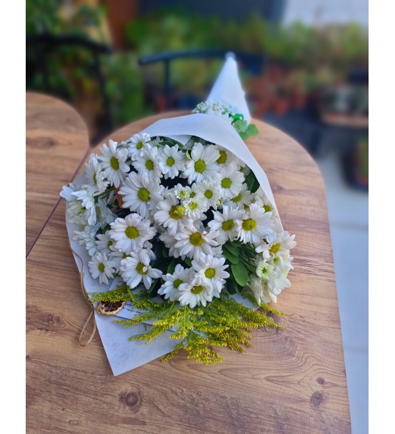 Beyaz Papatya Buketi